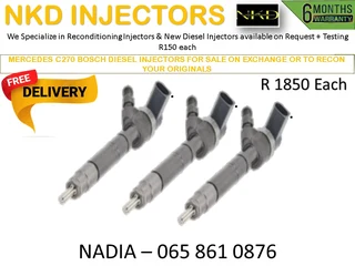 Mercedes C270 Diesel Injectors For Saleon Exchange With 6 Months Warranty