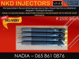 Haval 2.0 Delphi Diesel Injectors For Sale On Exchange Or To Recon With Warranty