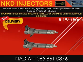 Hyundai H1 (bosch) Diesel Injectors For Sale Or To Recon