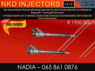 Hyundai Santa Fe 2l Diesel Injectors For Sale On Exchange Or To Recon