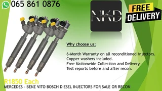 Mercedes Vito diesel injctors for sale on exchange or recon