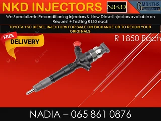 Toyota 1kd Diesel Injectors For Sale On Exchange Or To Recon With Warranty