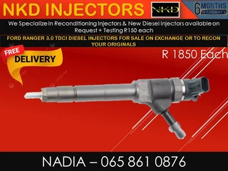 Ford Ranger 3l Tdci Diesel Injectors For Sale Or To Recon