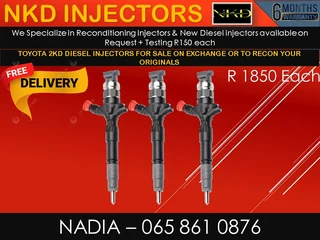 Toyota 2kd Diesel Injectors For Sale On Exchaneg With 6 Months Warranty