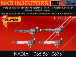 Gwm 2.5l Diesel Injectors For Sale On Exchange Or To Recon