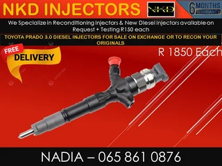 Toyota Prado 3.0 Diesel Injectors For Sale Or To Recon