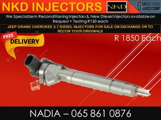 Jeep Grand Cherokee 2.7 Diesel Injectors For Sale On Exchange With 6 Months Warranty