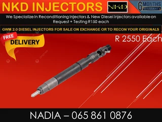 Gwm 2.0 Diesel Injectors For Sale On Exchange Or To Recon