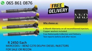 Mercedes C270 Diesel Injectors For Sale