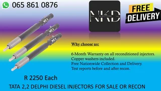 Tata Diesel Injectors For Sale Or Recon With Warranty Of 6 Months