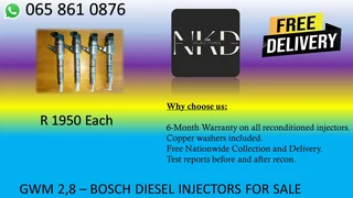 Gwm 2.8 Diesel Injectors For Sale Or Recon Your Own With Warranty