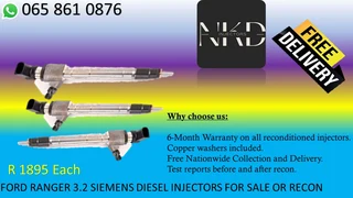 Ford Ranger T6 diesel injectors for sale on exchange or recon