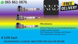 Volkswagen 1.6 diesel injectors for sale