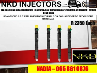 Ssangyong 2l Diesel Injectors For Sale On Exchange With 6 Months Warranty