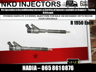 Hyundai Santa Fe 2l Diesel Injectors For Sale On Exchange Or To Recon With Warranty