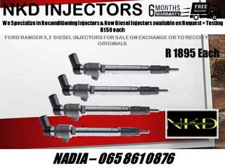 Ford Ranger 3.2 Diesel Injectors For Sale On Exchange Or To Recon With Warranty