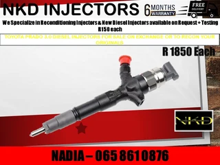Toyota Prado 3.0 Diesel Injectors For Sale Or To Recon