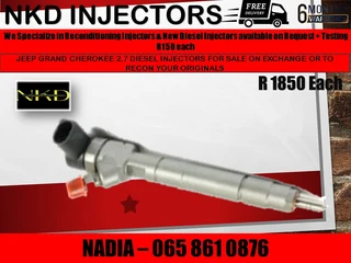 Jeep Grand Cherokee 2.7 Diesel Injectors For Sale On Exchange With 6 Months Warranty