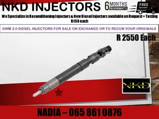 Gwm 2.0 Diesel Injectors For Sale On Exchange Or To Recon