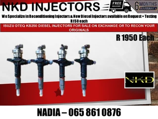 Isuzu Dteq Kb250 Diesel Injectors For Sale On Exchnage Or To Recon With Warranty
