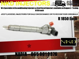 Jeep 2.8 Diesel Injectors For Sale Or To Recon