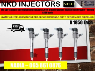 Gwm 2.8l Diesel Injectors For Sale On Exchange With 6 Months Warranty