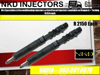 Nissan Micra 1.5 Diesel Injectors For Sale On Exchange Or To Recon With Warranty