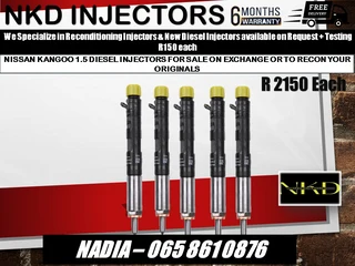Nissan Kangoo 1.5 Diesel Injectors For Sale Or To Recon