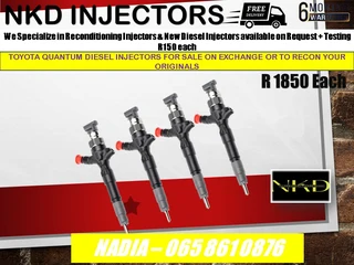 Toyota Quantum Diesel Injectors For Sale On Exchange Or To Recon With Warranty