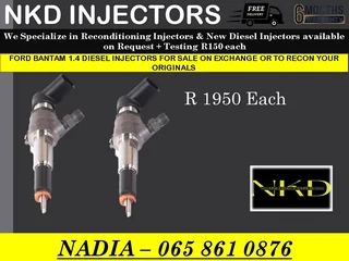 Ford Bantam 1.4 Diesel Injectors For Sale On Exchange With 6 Months Warranty