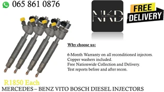 Mercedes Benz Vito diesel injectors for sale