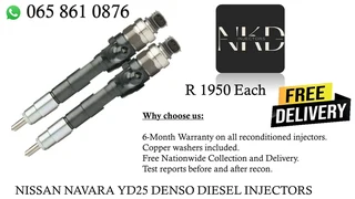 Nissan Navara diesel injectors for sale
