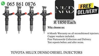 Toyota Hilux diesel injectors for sale