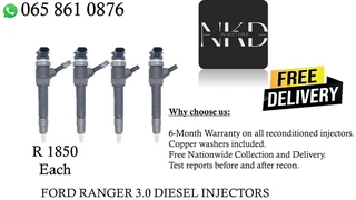 Ford Ranger 3.0 diesel injectors for sale