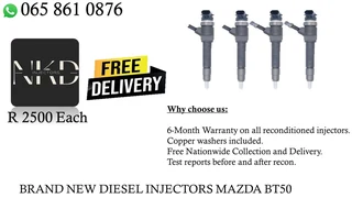 Mazda BT50 diesel injectors for sale