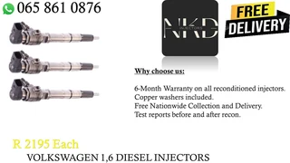 Audi 1.6 siemens diesel injectors for sale