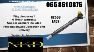 Hyundai h1 diesel injectors for sale on exchange or recon with warranty