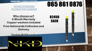 Ssangyong Diesel Injectors For Sale