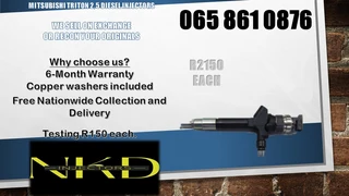 Mitsubishi Triton diesel injectors for sale on exchange