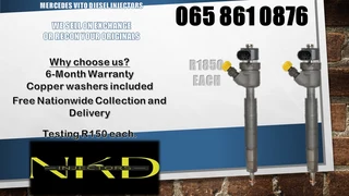 Mercedes Vito diesel injectors for sale on exchange or recon