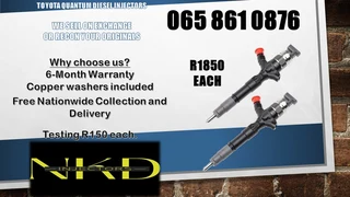 Toyota Quantum diesel injectors for sale on exchage