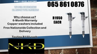 Gwm 2.5 Diesel Injectors For Sale