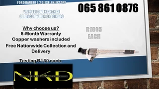 Ford Ranger 3.2 diesel injectors for sale on exchange or recon