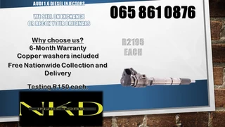 Audi 1.6 diesel injectors for sale on exchange or recon