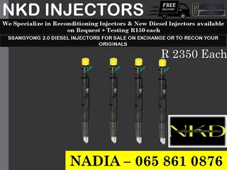 Ssangyong 2l Diesel Injectors For Sale On Exchange With 6 Months Warranty