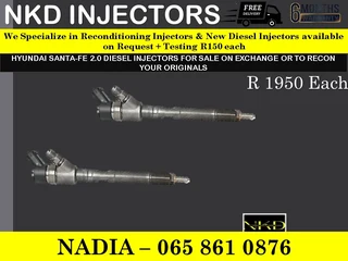 Hyundai Santa Fe 2l Diesel Injectors For Sale On Exchange With Warranty