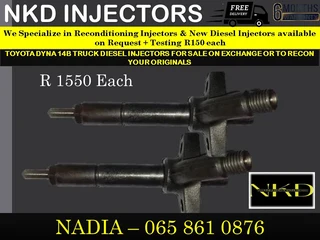 TOYOTA DYNA 14B DIESEL INJECTORS FOR SALE ON EXCHANGE