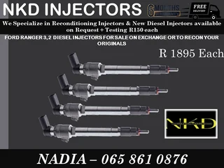 FORD RANGER 3.2 DIESEL INJECTORS FOR SALE ON EXCHANEG OR TO RECON WITH WARRANTY