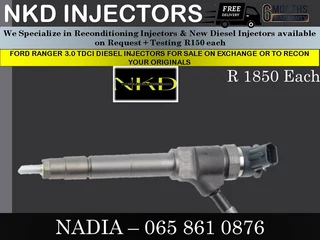 Ford Ranger 3l Tdci Diesel Injectors For Sale Or To Reon