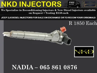 Jeep 2.8 Diesel Injectors For Sale Or To Recon
